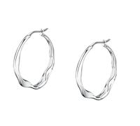 Trussardi Orecchini Cerchio Acciaio T-Design TJAXA04 - Orecchini