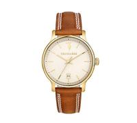 Trussardi Orologio Uomo, Tempo, Data, Analogico, 39 mm, Collezione T-INEDITO, Cinturino in Pelle - R2451174003