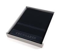 Trussardi Ribbon Coppia spugna set 1+1 ospite+asciugamano, (Black)