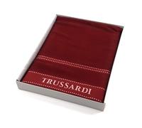 Trussardi Ribbon Coppia spugna set 1+1 ospite+asciugamano, (Bordeaux)