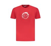 Trussardi Rosso Cotton Men T-Shirt - XXL