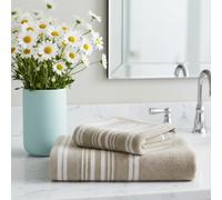 Trussardi Set 1+1 asciugamano e ospite Sponge Stripes sabbia