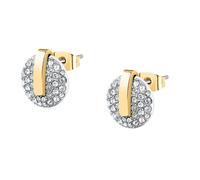 Trussardi Shiny bicolor steel Orecchini T-Round TJAYF14