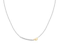 TRUSSARDI T-Logo TJAXC05 - Collana da donna in acciaio, con zirconi