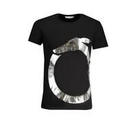 TRUSSARDI T-Shirt Uomo Manica Corta Girocollo con Logo Stampato Puro Cotone Articolo TRU2MTS01, 05 Black - Silver, S