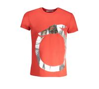 Trussardi Rosso Cotton Men T-Shirt - M