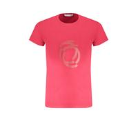 Trussardi, ,Tops ,Uomo ,Rosso ,XL Stampa Logo T-Shirt Girocollo