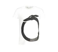 TRUSSARDI T-Shirt Uomo Manica Corta Girocollo con Logo Stampato Puro Cotone Articolo TRU2MTS01, 01 White, S