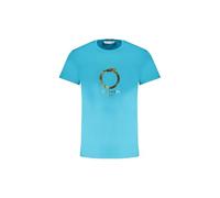 TRUSSARDI T-Shirt Uomo Manica Corta Girocollo con Logo Stampato Puro Cotone Articolo TRU2MTS03, 12 Teal, L