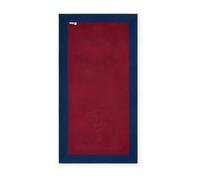 Trussardi Telo mare o piscina, realizzato in microspugna di cotone con bordo applicato e logo jacquard nella trama, mis. 95x180 cm, art. LEVRIERO (Bordeaux)