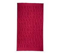 Trussardi Telo Spiaggia Mare Piscina Soft Surface Red Rosso cm 95x180