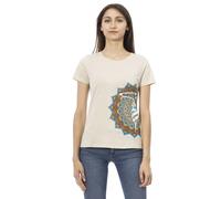 Trussardi, ,Tops ,Donna ,Beige ,S Action Short Sleeve T-Shirt