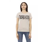 Trussardi, ,Tops ,Donna ,Beige ,S T-shirt a maniche corte Action