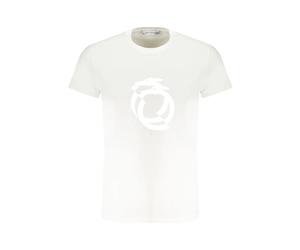 Trussardi, ,Tops ,Donna ,Bianco ,XL T-shirt in Cotone con Stampa Logo