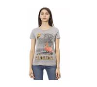Trussardi, ,Tops ,Donna ,Grigio ,XS Action Short Sleeve T-Shirt