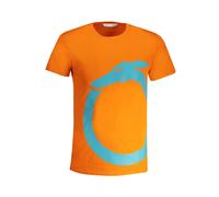 Trussardi, ,Tops ,Uomo ,Arancione ,L T-shirt in Cotone Arancione con Stampa Logo