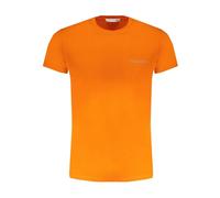 Trussardi, ,Tops ,Uomo ,Arancione ,XL T-shirt in cotone con stampa