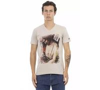 Trussardi, ,Tops ,Uomo ,Beige ,2XL Action T-shirt a maniche corte