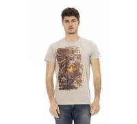 Trussardi, ,Tops ,Uomo ,Beige ,L Action T-shirt a maniche corte
