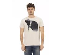 Trussardi, ,Tops ,Uomo ,Beige ,XL Action T-Shirt
