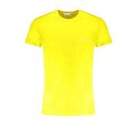 Trussardi, ,Tops ,Uomo ,Giallo ,S Magliette Gialla in Cotone Design Stampato