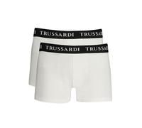 Trussardi White Cotton Men's Boxer Brief - M