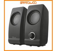TRUST 17595 CASSE PC 8W JACK 3.5MM USB REMO NERO