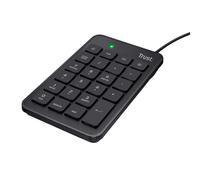 Trust 22221 tastierino numerico Laptop/PC USB Nero
