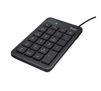 Trust 22221 tastierino numerico Notebook/PC USB Nero