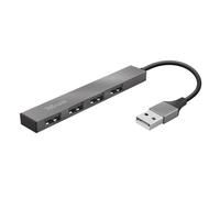 TRUST - 23786 - Hub Mini 4 porte Halyx - alluminio - Trust - 91166 - Conf. da 1 Pz.