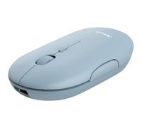 Trust 24126 PUCK Mouse Bluetooth®, Senza fili (radio) Ottico Blu 4 Tasti 1600 d