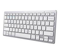 Trust 24651 75% Wireless Bluetooth Tasto con meccanismo a forbici QWERTY Argento