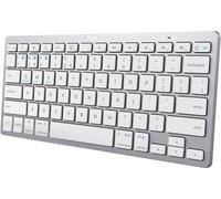 Trust 24653 Tastiera Bluetooth QWERTZ Tedesco Argento - Bianco (24653)