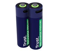 Trust Batterie ricaricabili AA 1700 mAh con porta USB‑C integrata – 2 pezzi