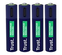 Trust 25671 AAA 500mAh USB-C LED batteria ricaricabile 1h 4 unità NiMH