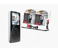 Trust ac-1300 scratch Protector per proteggere il vostro iPod Video schermo per abitazioni e panno di pulizia