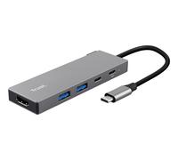 Trust 26062 Dalyx Hub combinato USB Grigio