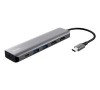 Trust Adattatore Docking Station Multiport 6 In 1 2 Hdmi 4K 1 Usb-C 1 Usb-C Pd 2 Usb-A 3.2 Dal