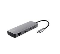Trust Dalyx 25672 Adattatore Hub USB-C 8-in-1 con Porta Gigabit Ethernet RJ-45 H