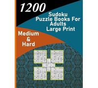 Trust Alfonso-M 1200 sudoku puzzle book for adults large print mediu (Tascabile)