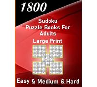 Trust Alfonso-M 1800 sudoku puzzle book for adults large print easy (Tascabile)