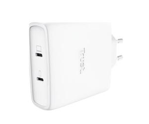 Trust Alimentatore Caricabatteria a 2 porte USB-C GaN 100 W Bianco
