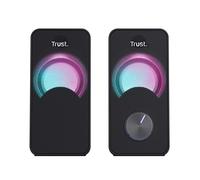 Trust Arys Compact RGB 2.0 Set Altoparlanti LED Illuminato, 12 W, Nero