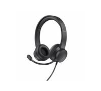 TRUST AYDA USB PC HEADSET CUFFIE PC, Black