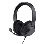 Trust Ayda Max USB Cuffie con Microfono ENC Cancellazione del Rumore, Auricolari con Filo 1,80 m, Mic Noise Cancelling, 85% Plastica Riciclata, Headphones Over-Ear Cablato per PC Laptop Mac, Nero