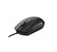 Trust Basi Mouse con Filo USB, 1200 DPI, Plug & Play, Sensore Ottico, 3 Pulsanti, Cavo USB 1,6 m, per Mano Sinistra e Destra, Mouse Cablato per Portatile, Macbook, Lenovo, Dell - Nero