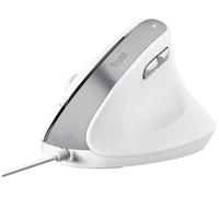 Trust BAYO II ERGONOMIC Mouse Cablato Ottico Bianco 6 Tasti 2400 dpi Rotella di