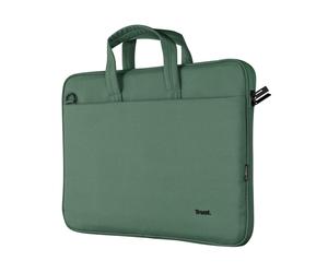 Trust Bologna Sustainable Slim Laptop Bag 16 Inch with Shoulder Strap, Eco Bag,