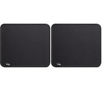 Trust Boye Tappetino, Design Sostenibile, Materiali Riciclati, Fondo Antiscivolo, 250 x 210 x 3mm, Bordo con Cuciture, Lavabile in Lavatrice, Tappetino per Mouse da Ufficio per Lavoro - Nero