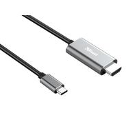 Trust Calyx adattatore grafico USB Nero, Metallico Trust